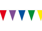 bunting, 14 pieces, colorful mix, h 24 x w 16cm, l 4m