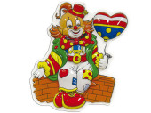 Wanddeko "Clown mit Herz", bunt, H 40cm,...