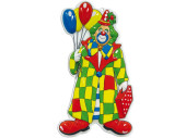 Wanddeko "Clown mit Ballons", bunt, H 60cm,...