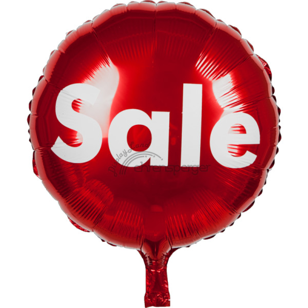 Folienballon Sale Rot Weiss O 45cm Sfr 4 50