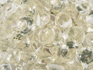 diamants acrylique clair 32mm, 100ml, env. 6 pièces, sFr. 4,40